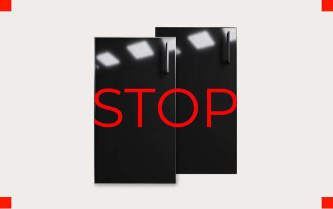 Фасад Чорний - кухня M.Gloss